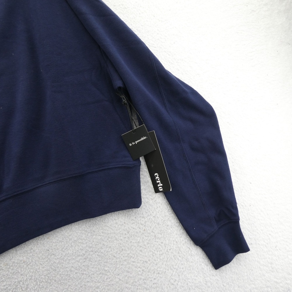 Certo Sweatshirt Womens Medium Dallas Cowboys Star Navy Blue Cropped Boat Neck - Picture 3 of 8